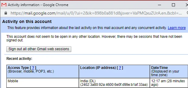 Gmailからサインアウトまたはログアウトするにはどうすればよいですか？