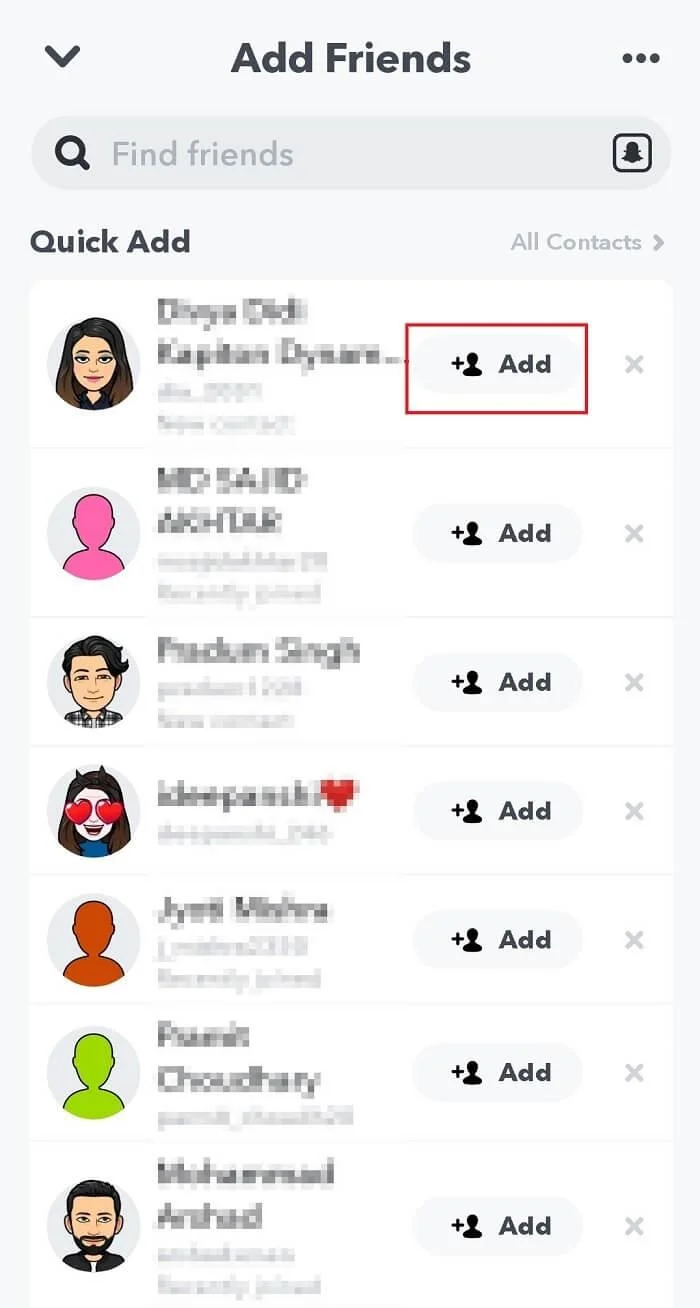 在沒有用戶名或號碼的情況下在 Snapchat 上找人