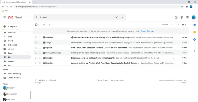 修復 Gmail 應用程序無法在 Android 上運行