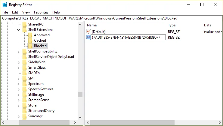 Alih keluar Pilihan Hantar ke Peranti daripada Menu Konteks dalam Windows 10