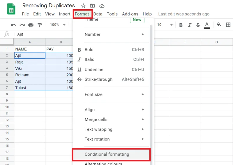 6 Cara Menghapus Duplikat Di Google Sheets