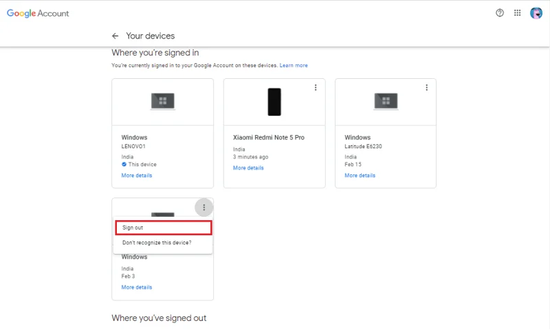 Cómo eliminar una cuenta de Google Photos