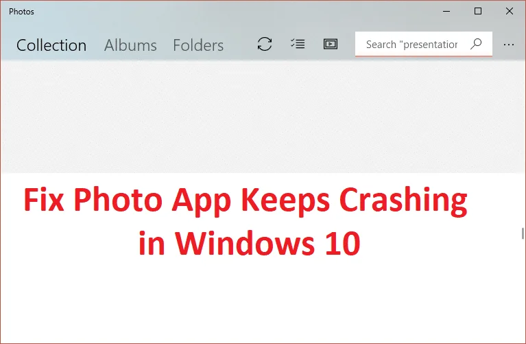 Foto-app crasht steeds in Windows 10 [OPGELOST]