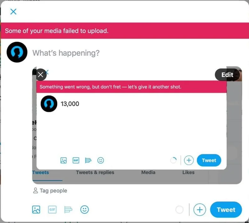 修復 Twitter 錯誤：您的某些媒體無法上傳