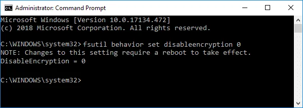 Fix Codeer inhoud om gegevens te beveiligen die grijs worden weergegeven in Windows 10