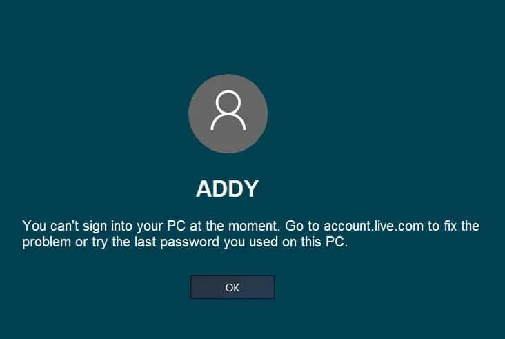 U kunt nu niet inloggen op uw pc fout [OPGELOST]