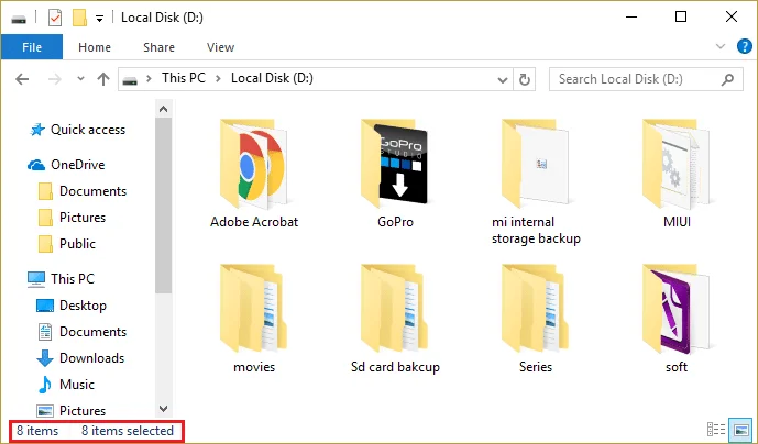 Fix File Explorer markeert geen geselecteerde bestanden of mappen