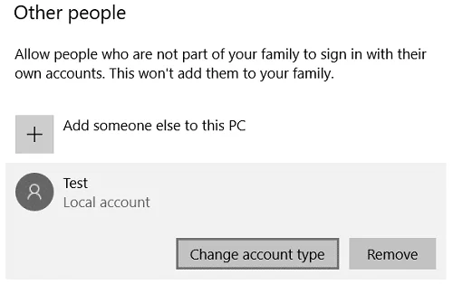 如何在 Windows 10 中更改用戶帳戶類型