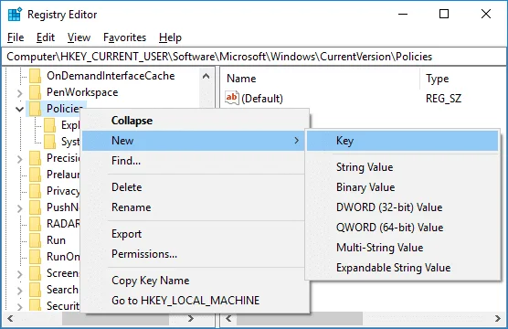 منع المستخدمين من تغيير خلفية سطح المكتب في نظام التشغيل Windows 10