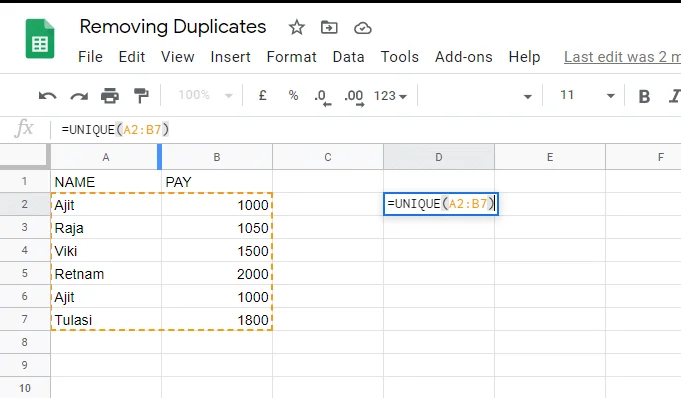 6 Cara Menghapus Duplikat Di Google Sheets