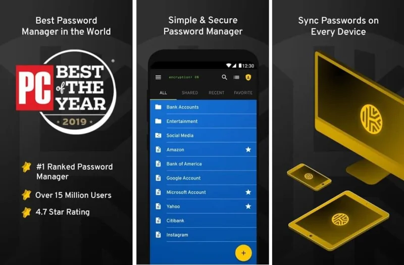 Android用の10の最高のパスワードマネージャーアプリ