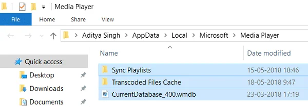 Corregir el error de la biblioteca de medios de Windows Media Player está dañada