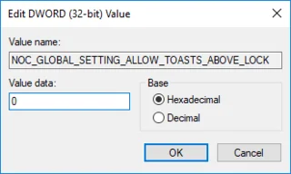Windows10のロック画面でアプリ通知を有効または無効にする
