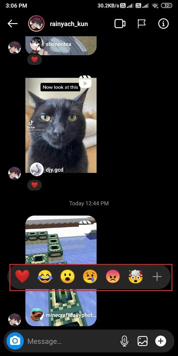 如何使用自定義表情符號對 Instagram 消息做出反應 如何使用自定義表情符號對 Instagram 消息做出反應