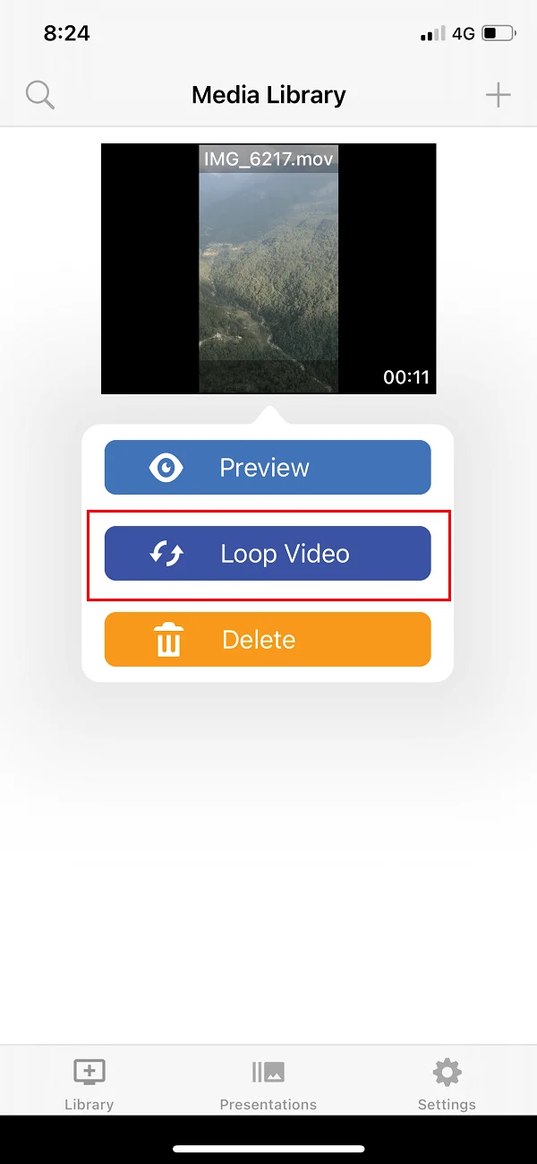 Video in Loop afspelen op Android of iOS