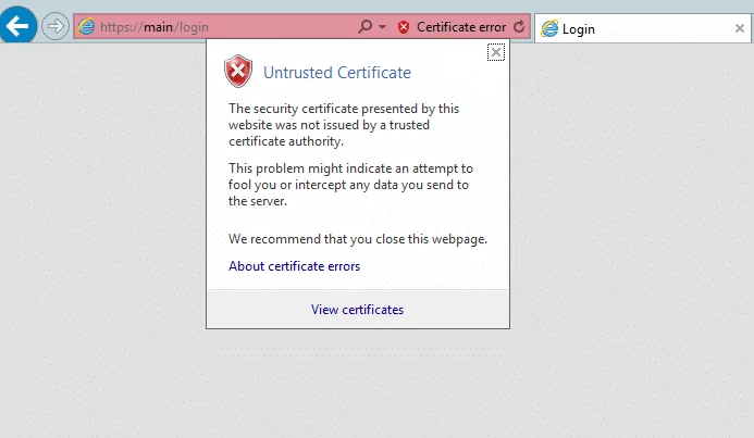 Fix Er is een probleem met het beveiligingscertificaat van deze website