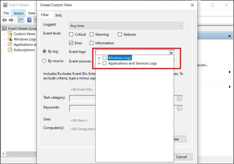 Waar bevindt het BSOD-logbestand zich in Windows 10?