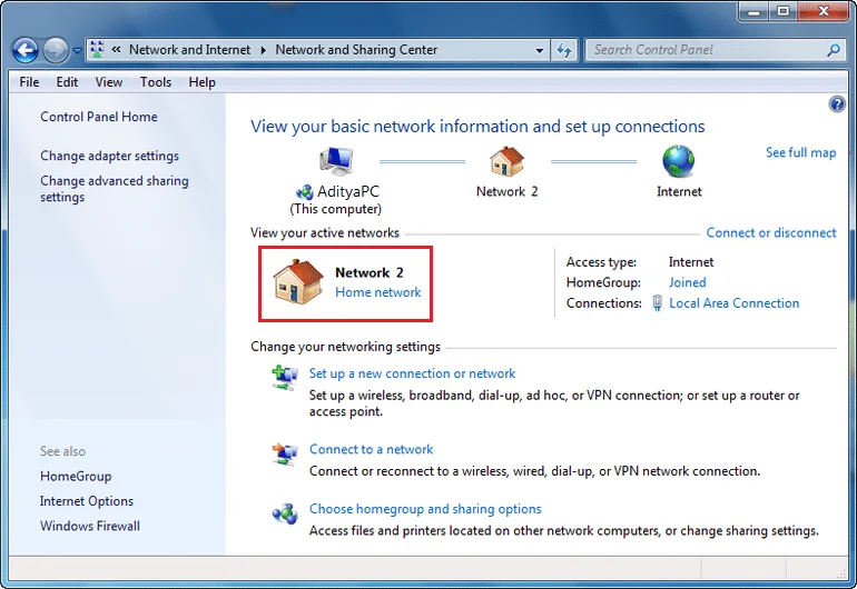 Windows10でパブリックネットワークからプライベートネットワークに変更