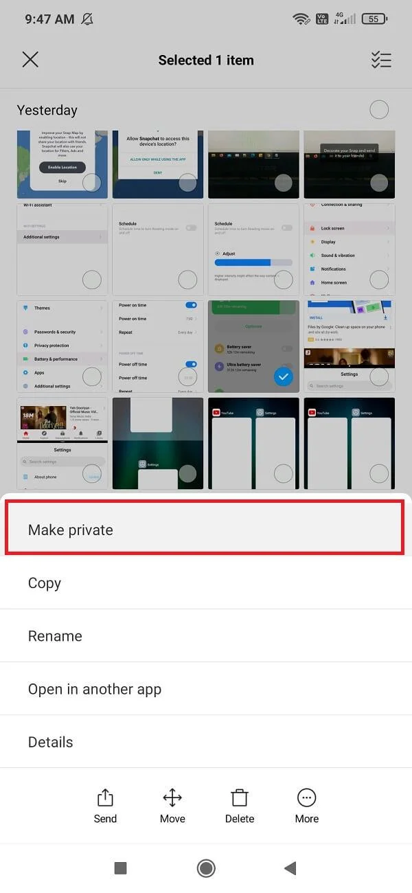 Cara Menyembunyikan Fail, Foto dan Video pada Android