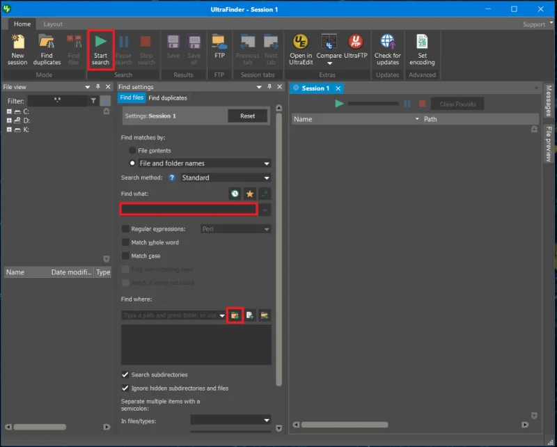 複数のPDFファイル内のテキストを検索する