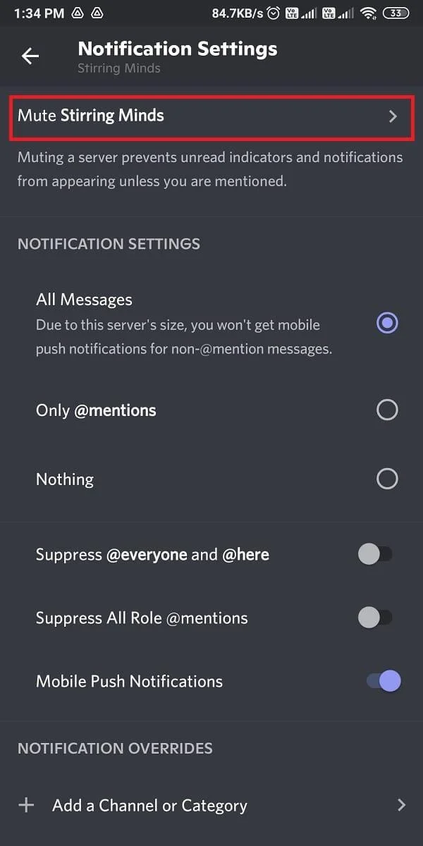 نحوه غیرفعال کردن Discord Notifications