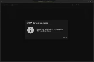 Oplossing Er is iets misgegaan. Probeer GeForce Experience opnieuw te starten