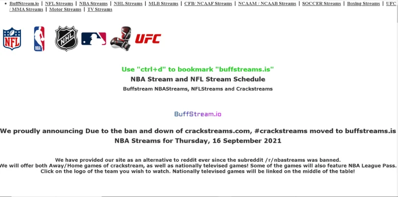 15 beste gratis sportstreamingsites