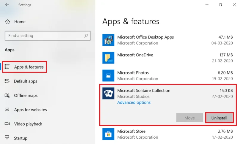 Fix Kan Microsoft Solitaire Collection niet starten
