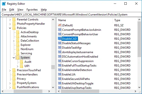 تمكين أو تعطيل تسجيل الدخول الآمن في نظام التشغيل Windows 10