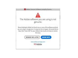 Adobe-software repareren die u gebruikt, is geen legitieme fout