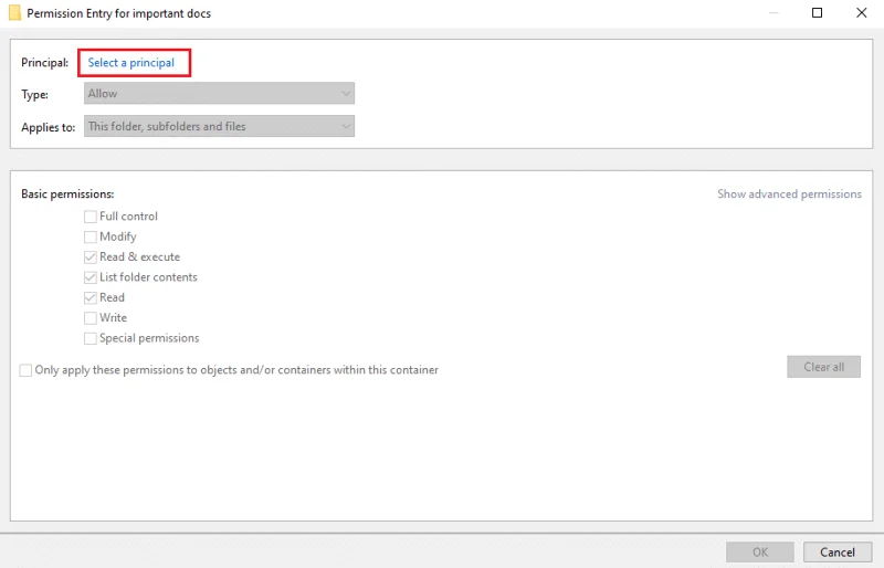 رفع خطای Failed to Enumerate Objects in Container در ویندوز 10