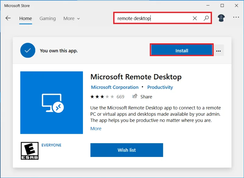 De Remote Desktop-app gebruiken op Windows 10