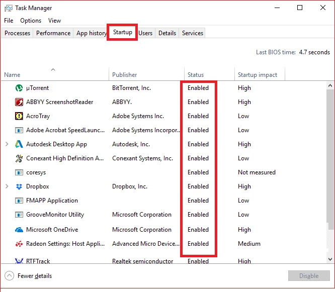 在 Windows 10 中禁用啟動程序的 4 種方法