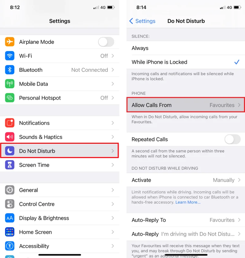 iPhoneでテキストに自動返信する方法