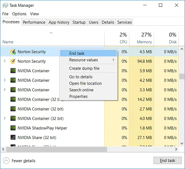ノートンをWindows10から完全にアンインストールする方法