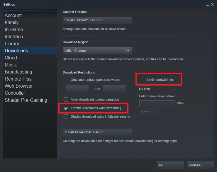 نحوه رفع عدم دانلود بازی های Steam