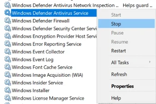 Windows10でMicrosoftSecurityEssentialsをアンインストールする