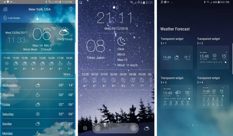 Android用の12の最高の天気アプリとウィジェット（2021）