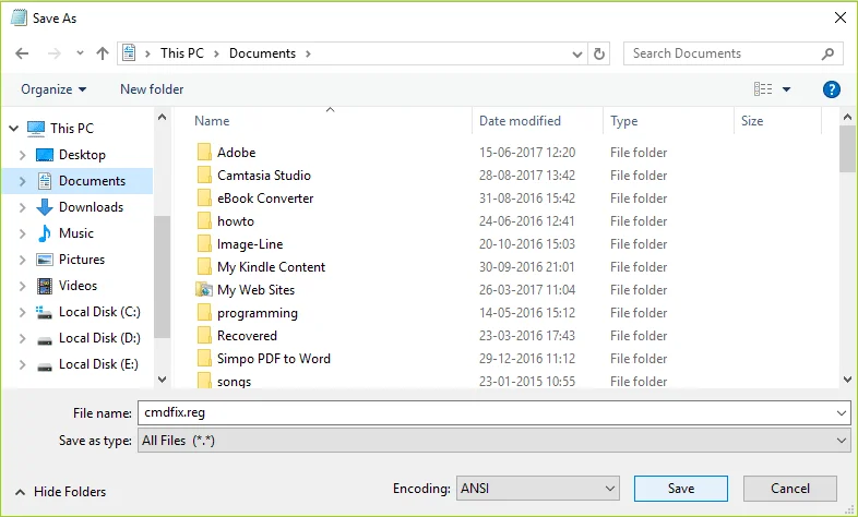 Gantikan PowerShell dengan Command Prompt dalam Menu Konteks dalam Windows 10