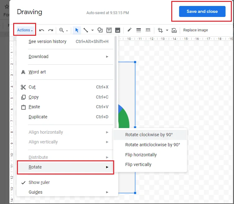 Googleドキュメントで画像を回転させる4つの方法