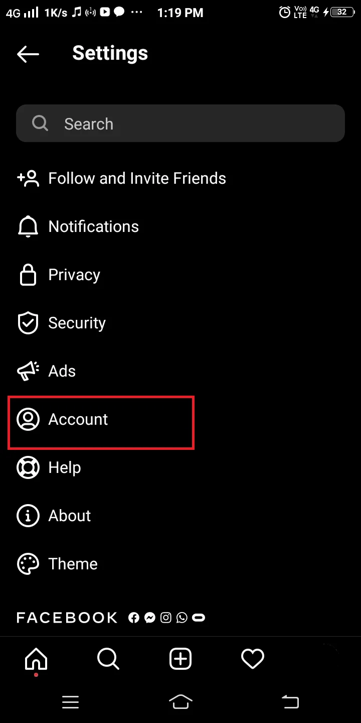 Fix Instagram 'Nog niet gepost.  Probeer het opnieuw' Fout op Android