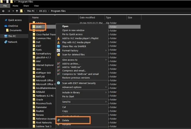 Reparar el error de AMD Windows no puede encontrar Bin64 –installmanagerapp.exe