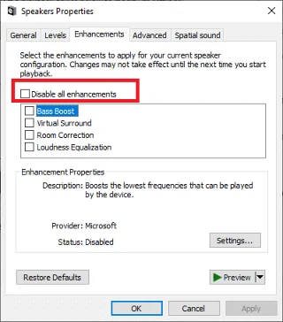 Betulkan Kelantangan Secara Automatik Turun atau Naik dalam Windows 10