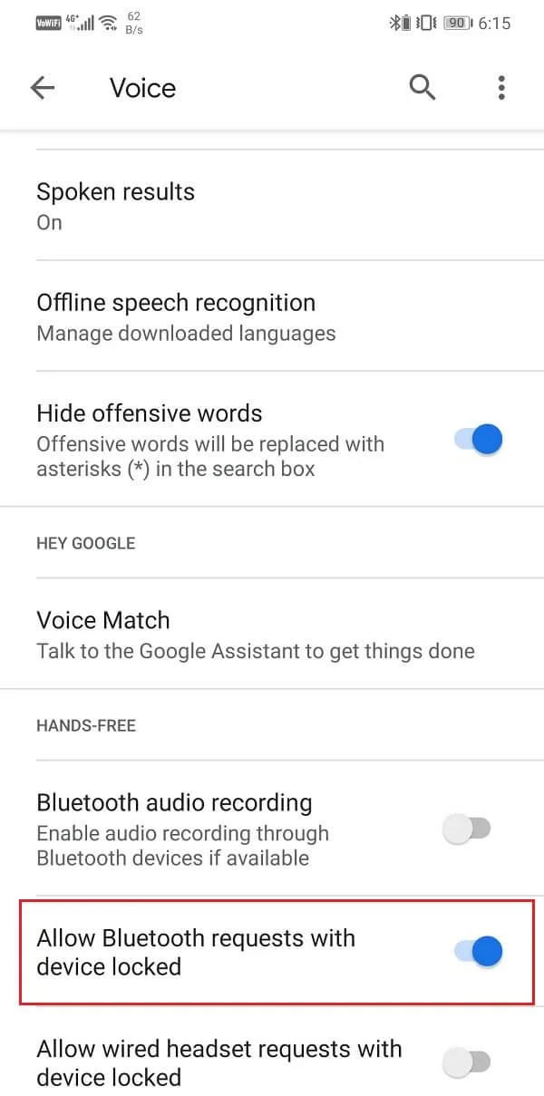 Comment utiliser OK Google lorsque l'écran est éteint