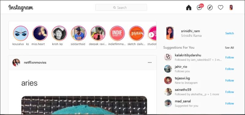Laatst gezien op Instagram zien