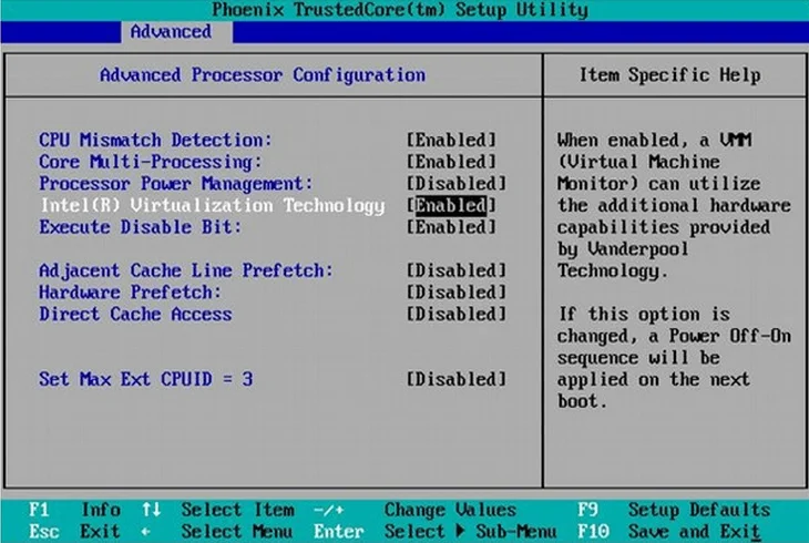 Hoe virtualisatie op Windows 10 in te schakelen?
