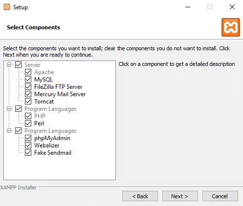 Windows10にXAMPPをインストールして構成する