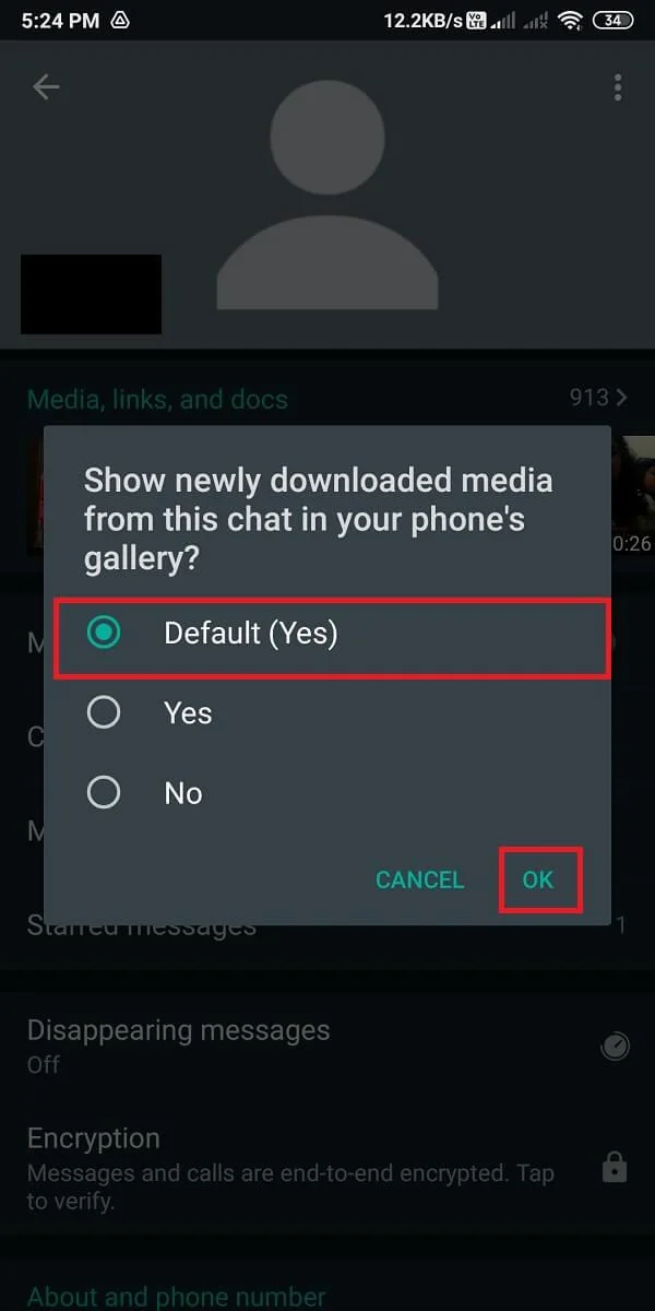 ギャラリーに表示されないWhatsapp画像を修正する方法