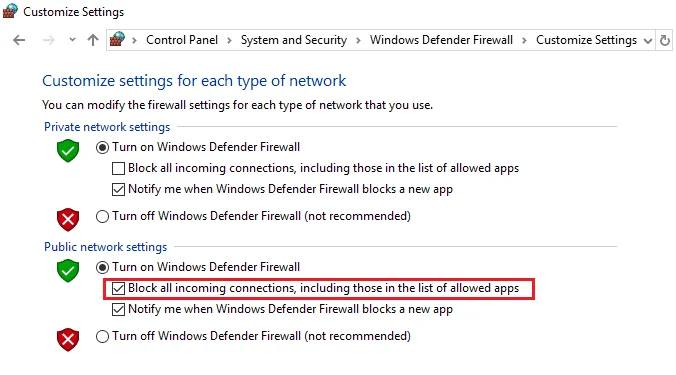 如何在 Windows Defender 防火牆中阻止或取消阻止程序 如何在 Windows Defender 防火牆中阻止或取消阻止程序