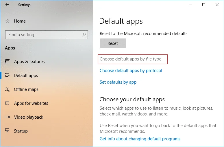 Windows10でデフォルトのプログラムを変更する方法